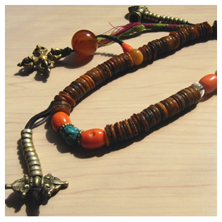 「heart-sutra」西藏嘎巴拉\/人骨念珠108 !宗教