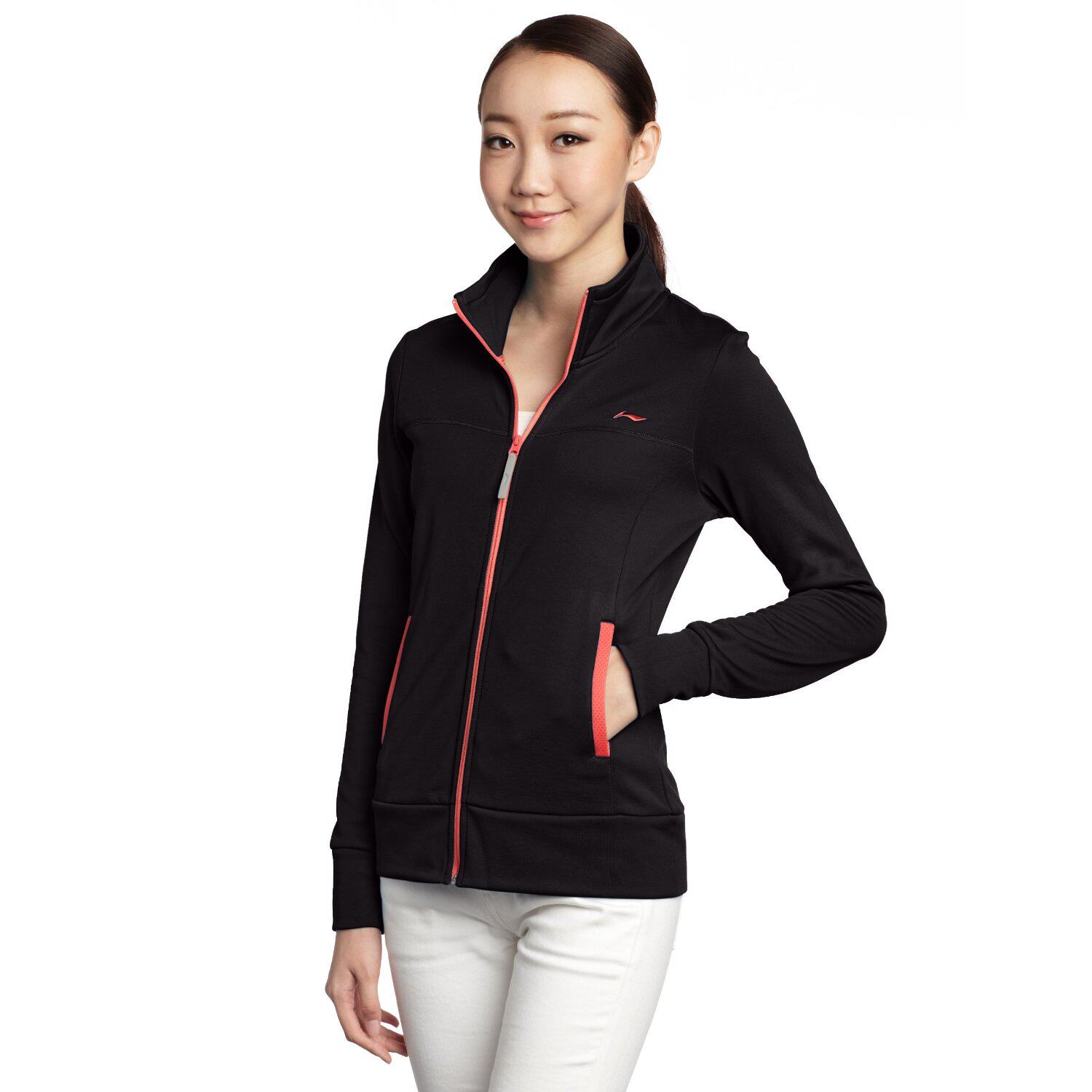 正品 李宁2013<em>秋装</em>新品 <em>女子开衫</em>无帽卫衣 运动