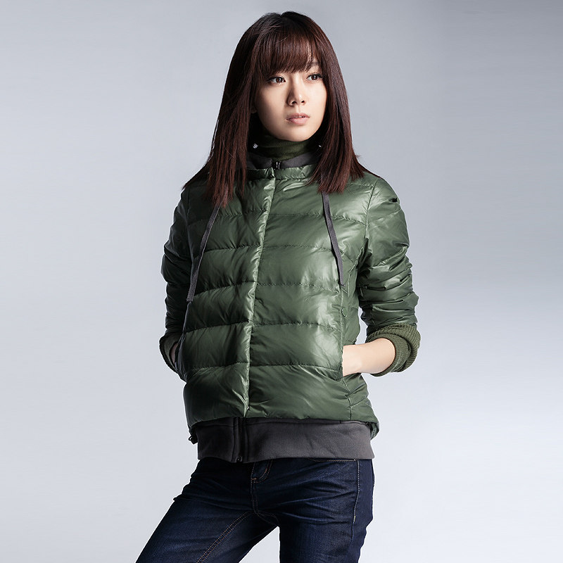 圣迪奥sdeer女装冬装<em>羽绒服</em>两件套带帽<em>马甲</em>套