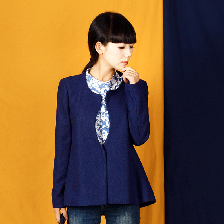 COCOCASA秋冬女装新款 <em>A字</em>裙摆娃娃装<em>短款</em>