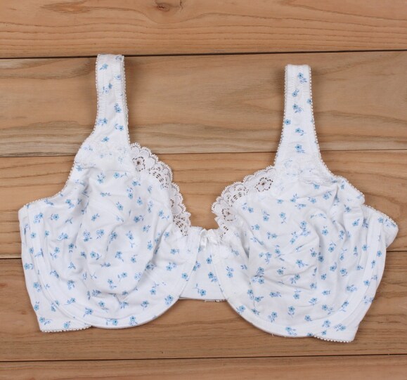 蕾丝边舒适棉质 大罩杯 大码内衣 <em>文胸 胸围</em>85