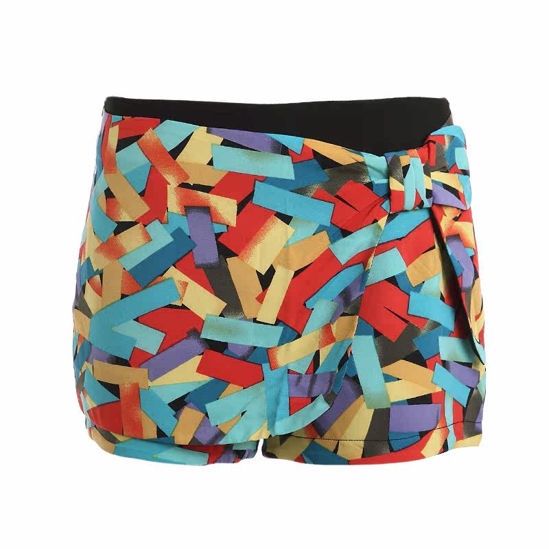 <em>三彩</em>正品女装<em>2014</em>秋装新款时尚宽松印花中腰