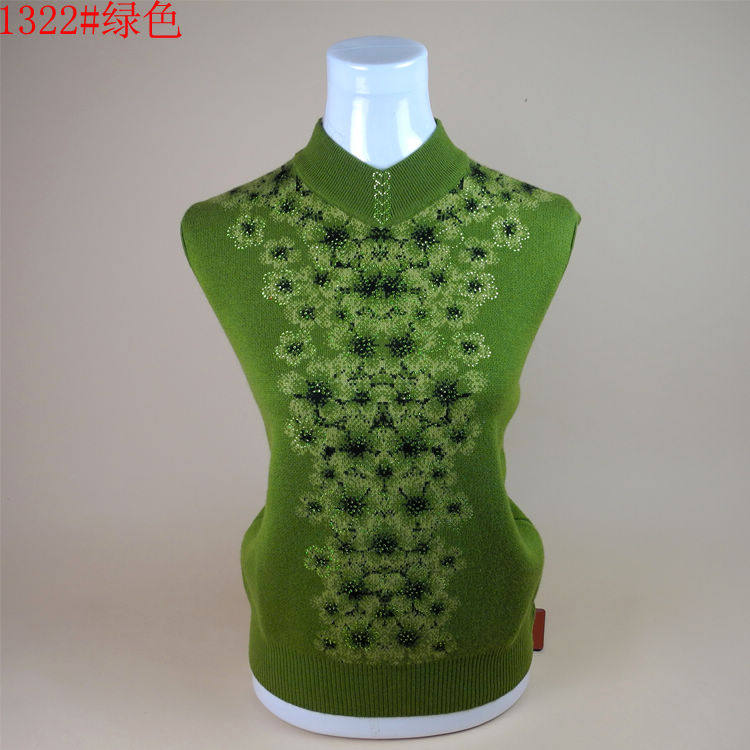 巴伊吉中老年羊毛衫秋冬新款<em>女式半高领厚毛衣</em>