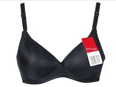 特供款 <em>美思</em>内衣<em>无钢圈文胸</em> 黑色光面 <em>无痕</em>聚拢