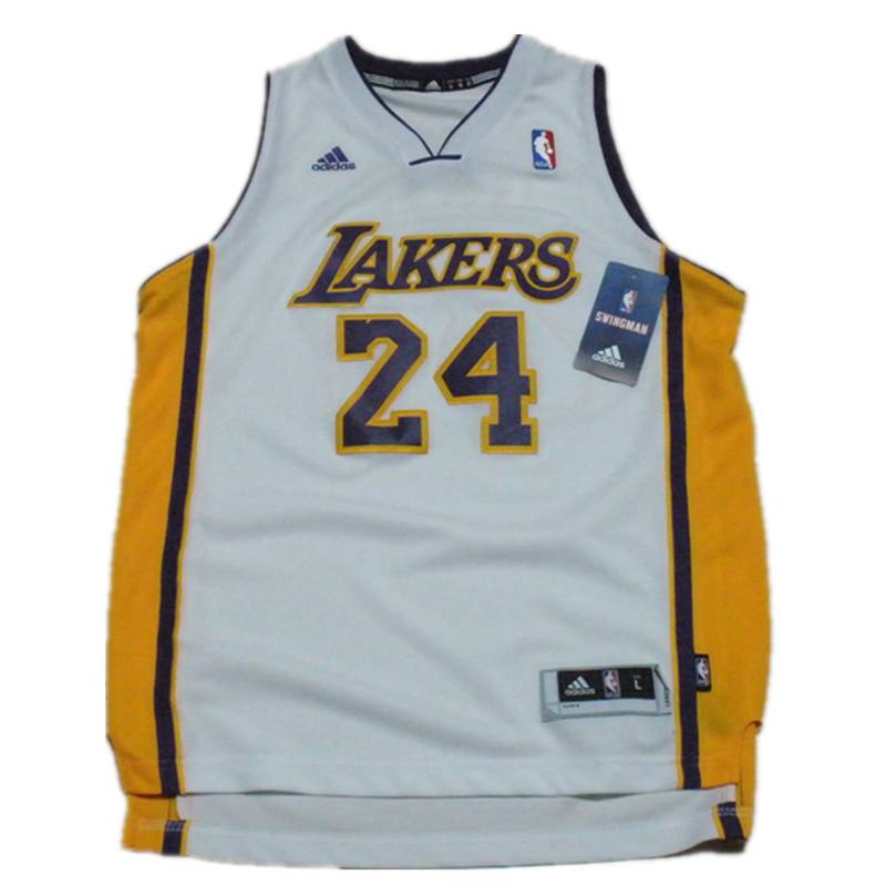 美版NBA正品球衣 湖人队科比24号球服 黄白紫