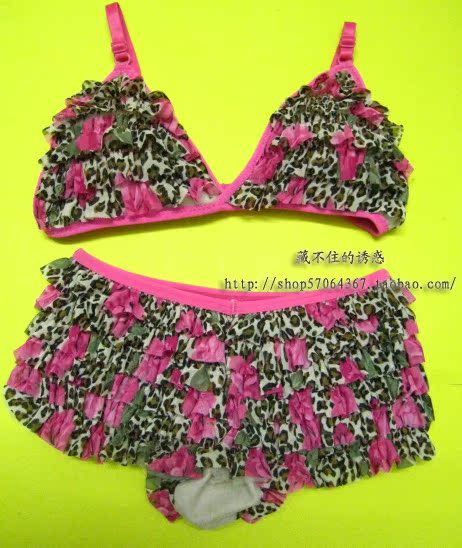 时尚芭比款 <em>蛋糕</em>内衣 比基尼内衣 <em>豹纹</em>色(带内