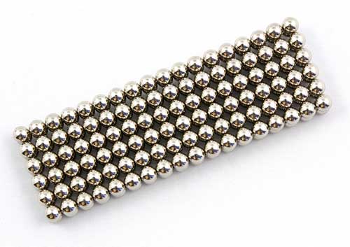 small silver magnetic balls