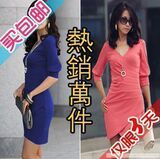 2010新款春夏装 必备韩国流行时尚百搭玫瑰花苞连衣裙买包邮Q78