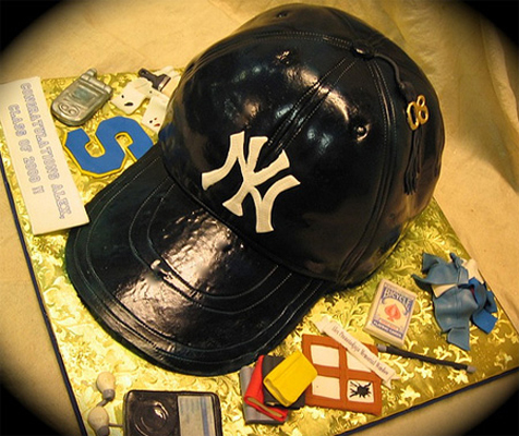 纽约洋基队球帽蛋糕