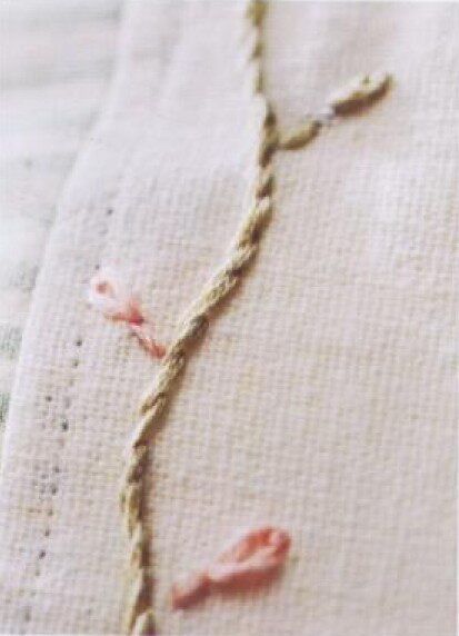 手工基础针法系列 <wbr>——斜针缝